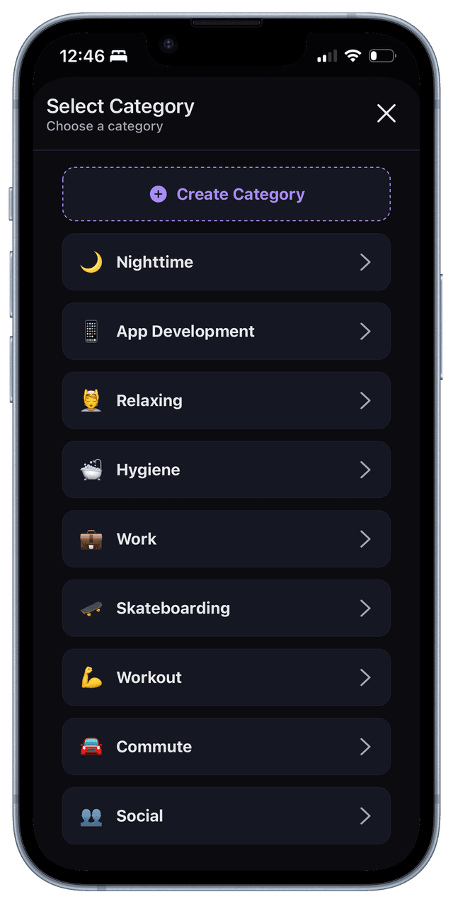 Tivvity - Select Category